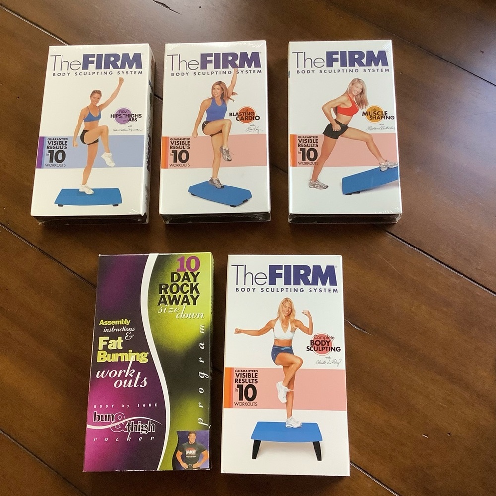 The FIRM Body Sculpting System 5 VHS Tapes.
